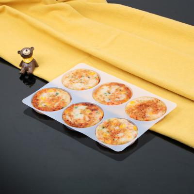 Custom 6 hole PP Mochi chocolate tray Pastry Storage Container  Insert Trays Clear Plastic Dessert Box