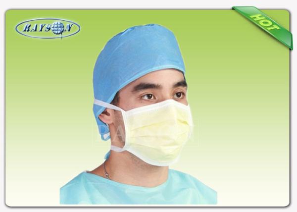 Filme laminado médico não tecido branco e azul do PE da tela não tecida dos PP para produtos do hospital