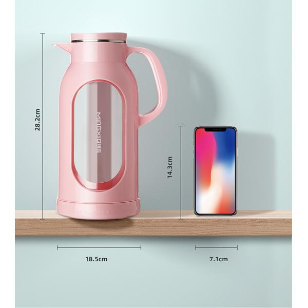 прозрачный кувшин стекла доказательства жары боросиликата 2000мл