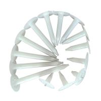 Ancres isolantes en marteau pour murs en béton Tête plate en HDPE blanc