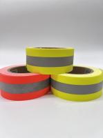 5cm 7.5cm Yellow Silver Yellow Color Flame Retardant Reflective Strip For Safety Wear