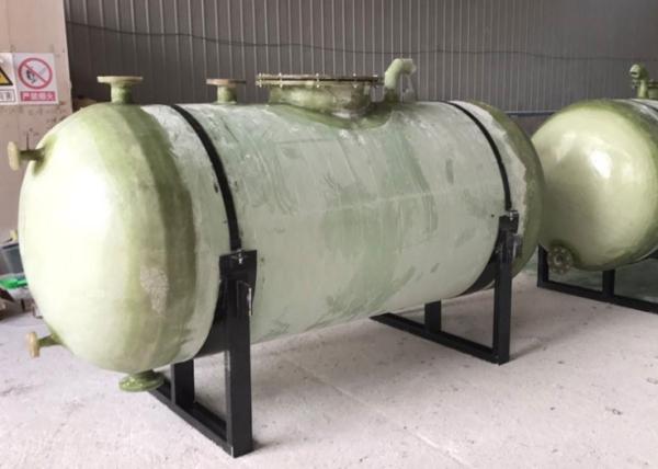 FRP Food Brewing Green Beer Storage Tank Horizontal 1400mm 2m3