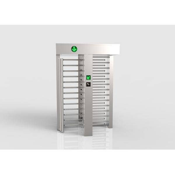90 Degree Rotating Bi-directional Full Height Turnstile with Biometric Fingerprint RFID Card Reader and SS304 Frame