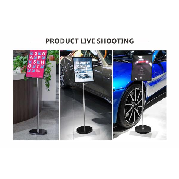 Shopping Mall Poster Board Stand 1290X290mm Advertising Display Equipment