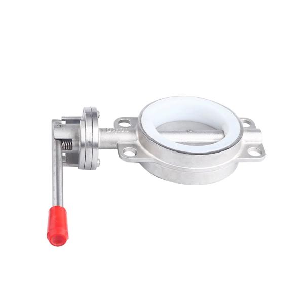 Sanitary Stainless Steel SS304/316L Weld Connection Manual Butterfly Valve D71X-16P