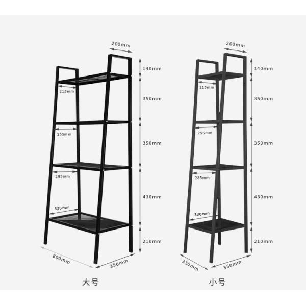 Four Layers Home Wire Shelving For Collection  , Black Or White Metal Iron Boltless Shelving