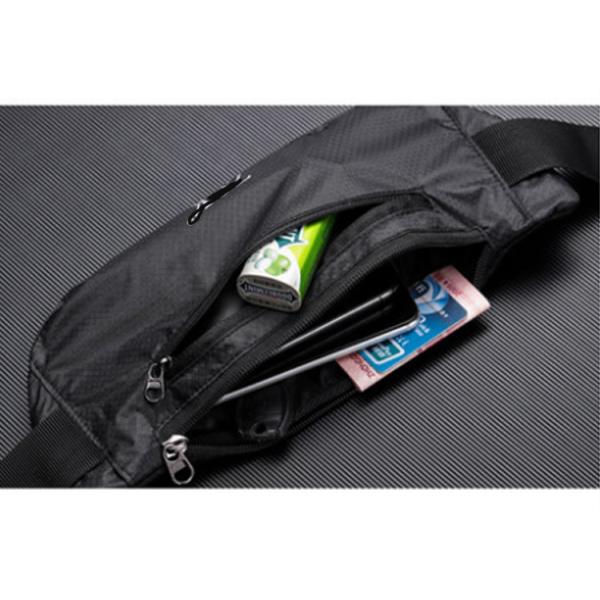 Multi-functional outdoor two zipper pockets travel belt mobile phone waist bag