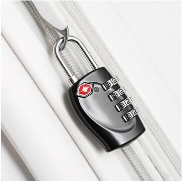 Zinc Alloy TSA 4-digital  travel lock& Fashion Design black Tsa Luggage Lock& 69.5g Tsa Bag Number Lock