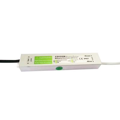 Waterproof IP67 Power Supply Outdoor 20W 1.66A 12V For LED Lights