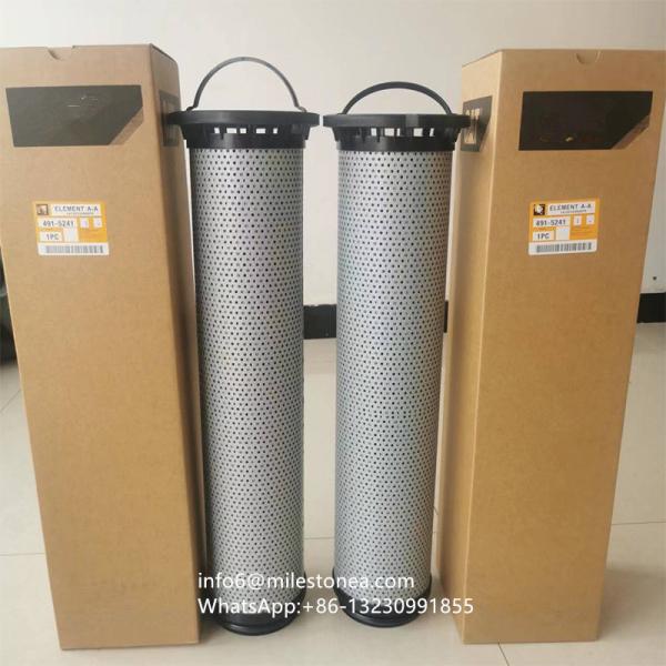 China Manufacturer glass fiber  Hydraulic oil Filter 491-5241 for truck engine parts