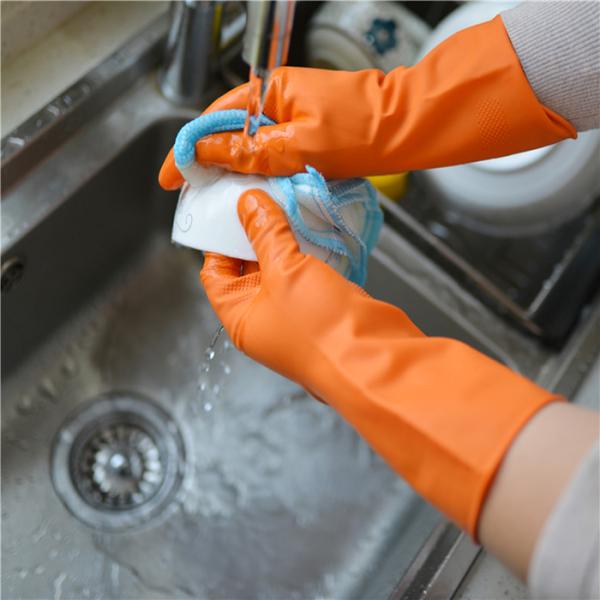 Anti luvas 65g de limpeza de borracha do general 290mm da cozinha do óleo