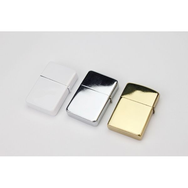 White Silver Gold Colors Metal Sublimation Lighter Blanks For Heat Press