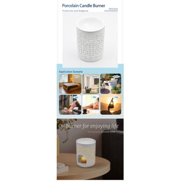 Handcrafted  Ceramic  Essential Oil burner Warmer for Relax