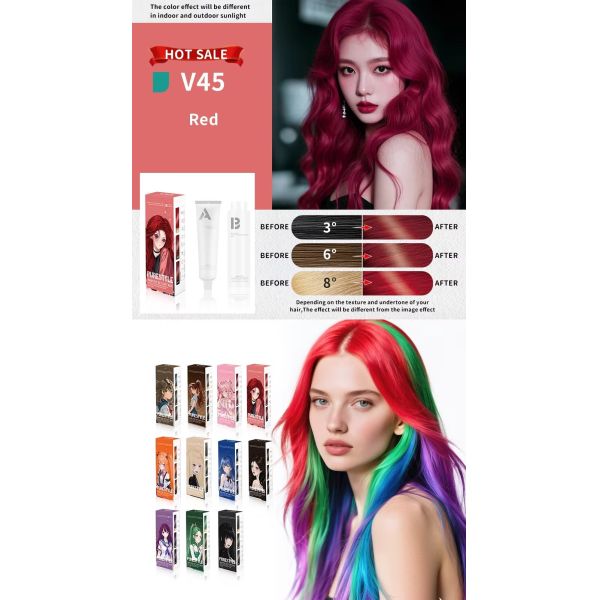 High-Quality Permanent Hair Dye Set Ammonia Free  Formulated by Expert Hair Color Manufacturer