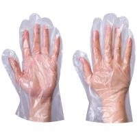 Gants jetables transparents en plastique en polyéthylène HDPE PE pour hôpital et ménage