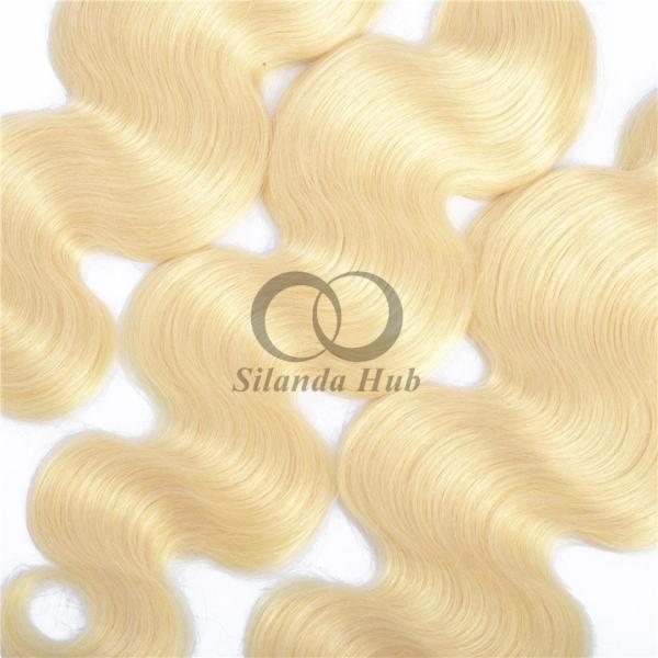 #613 Bleached Blonde Body Wave Remy Human Hair Bundles Sew In Weave Bundles Brazilian Bundle Deals