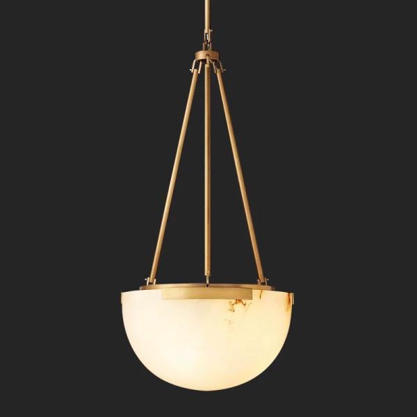 Antique Hotel Decoration Eggs Shape Natural Cloud Stone Chandelier