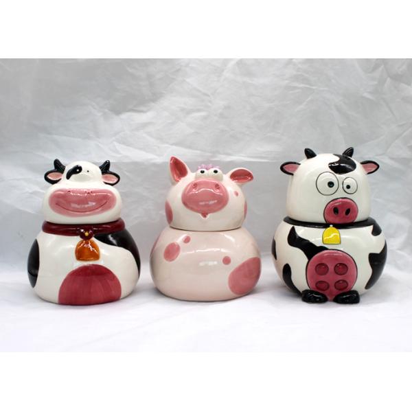 Nancy Ceramic Kitchen Canister , Animal Cartoon Cookie Jar With Music Birthday Gifts