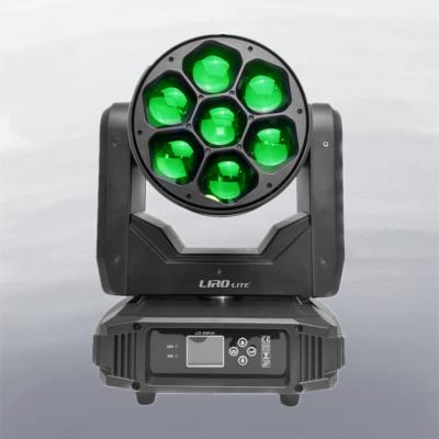 Bee Eye 7*40W Rgbw 4in1 Dmx 512 LED Wash Moving Head Light Dj Disco With Zoom