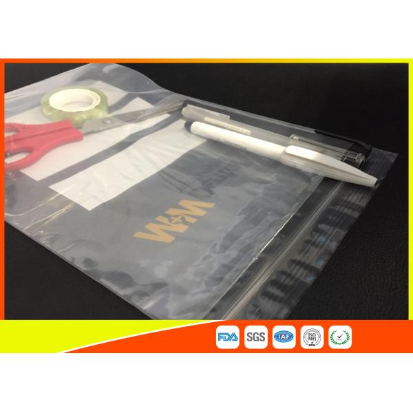 Ldpe Plastic Resealable Industrial Ziplock Bags With Pouch Used For Chemical Industry
