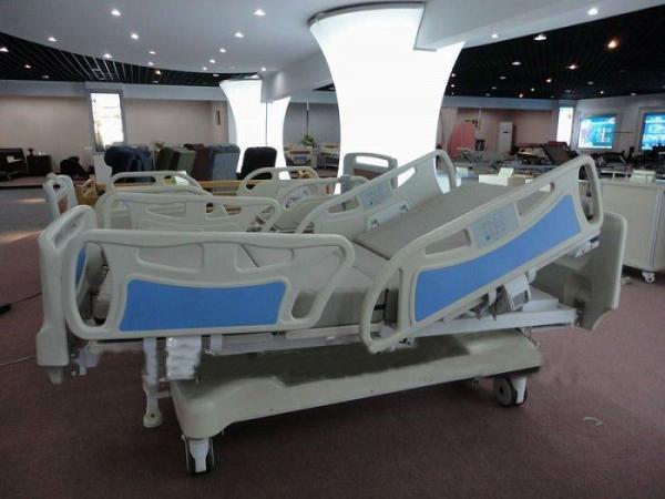 ABS Adjustable Coated Steel Frame Hospital Electric Beds, ICU Bed With Soft Joint (ALS-E513)