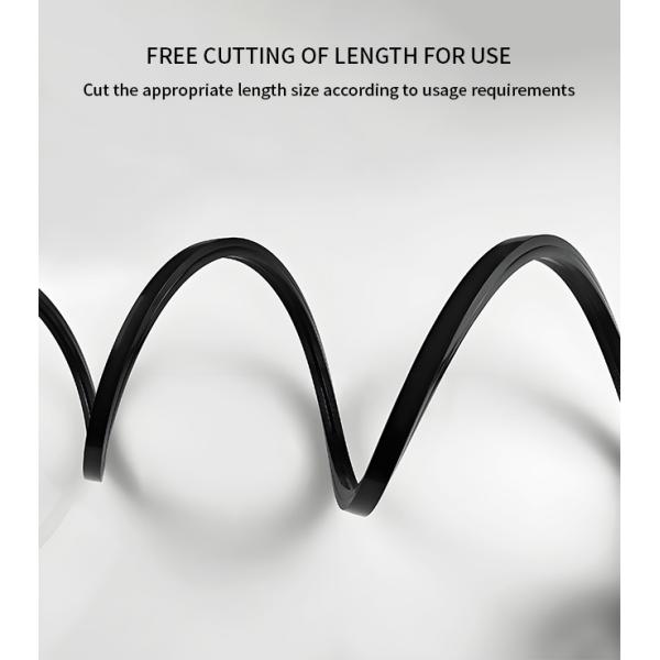 120 grados ángulo de la viga tubo de neón de silicona 12 * 12cm manguera de neón IP67 a prueba de agua