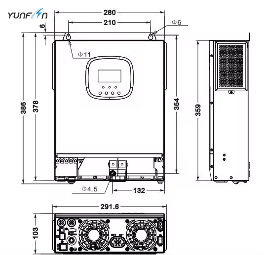Solar Inverters 8KW 120Vac single phase 240Vac Split Phase Solar Energy Storage System