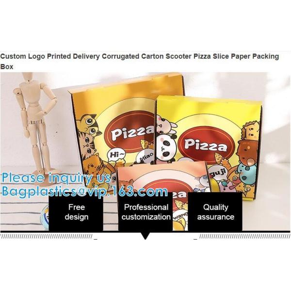 Food Grade Flute Corrugated Custom Printed Size Caja Para Pizza Design Cardboard Carton Pizza Box