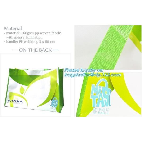custom logo recycle plastic pp woven shopping tote carry bag,Customize cheap non woven vest shopping bags/disposable pp