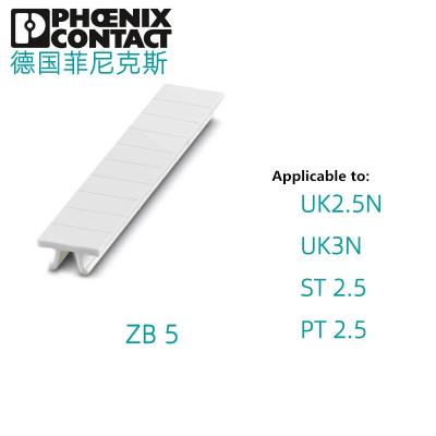 Phoenix Contact White Zack Marker Strip with 5.2 mm Pitch and 10 Individual Labels