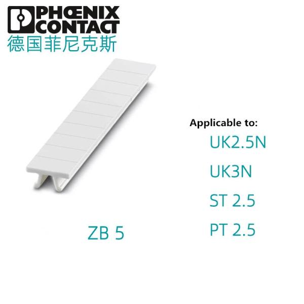 Phoenix Contact White Zack Marker Strip with 5.2 mm Pitch and 10 Individual Labels