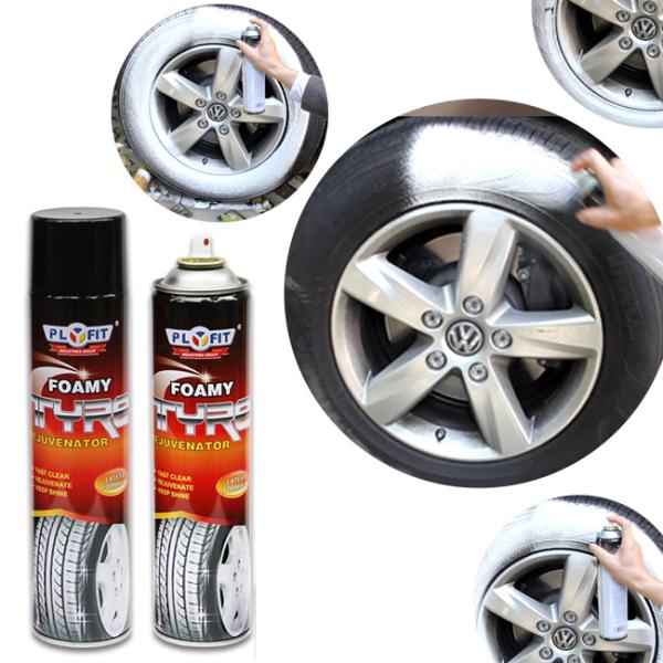 Продукты для стирки автомобилей без воды шины Шина блеск спрей пенопочиститель Нетоксичный