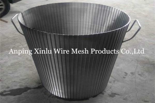 Reverse Rolled Rotary Drum Fine Screen Cylindrical FITO Wire Wedge Screen