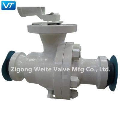 A extremidade do aço carbono WCB soldou a válvula de bola 2 o produto químico 600LB resistente