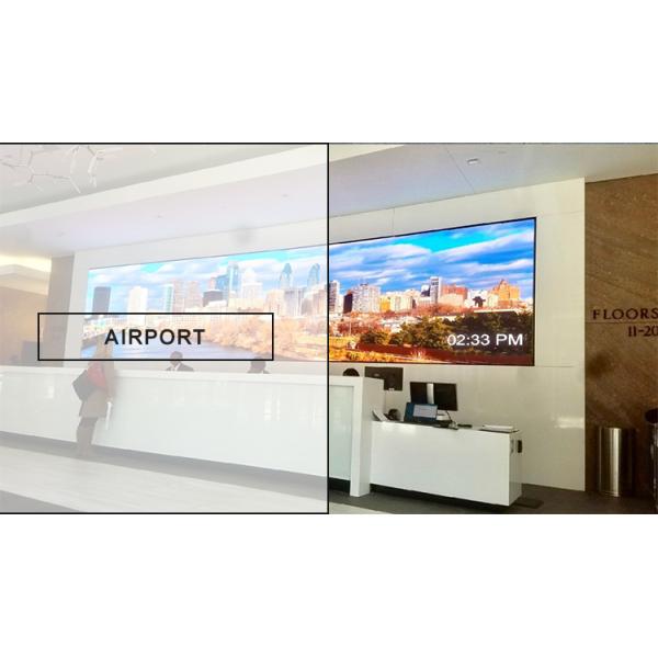 0.88mm 65 Inch Narrow Bezel LCD Video Wall 4K Resolution For Advertising