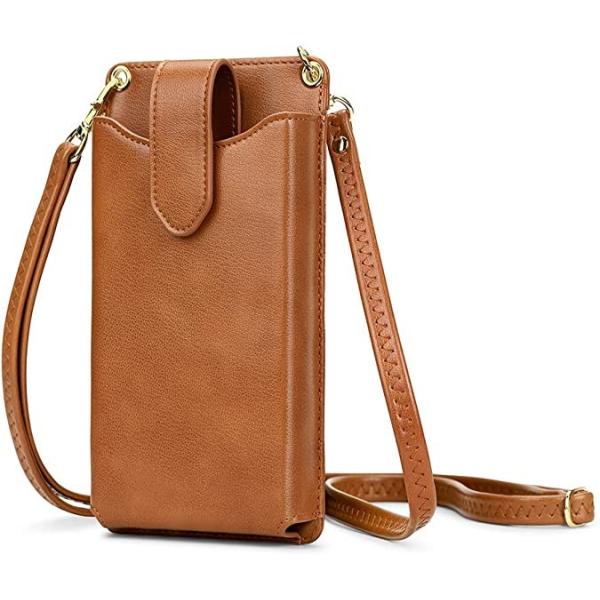 Small Cellphone Crossbody Wallet Synthetic Leather Material Cellphone Holder