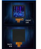 3Módulo de exibição TFT de tela sensível ao toque de 0,4 polegadas, resolução 480×480, interface RGB/MIPI de 40 pinos