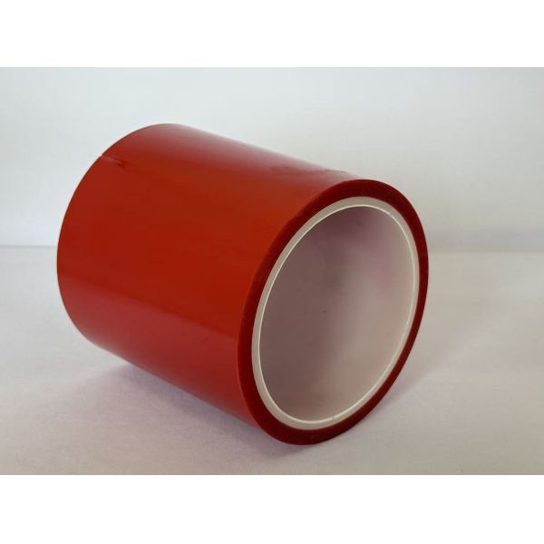 Red PET Silicone Adhesive Tape – 155℃ Masking for Paint Baking & Oven