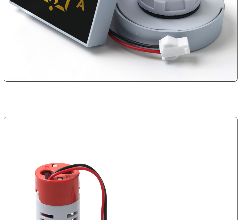 Dual Display LED Voltmeter and Ammeter Panel Meters with Small Digital Indicators AD112-50 Type