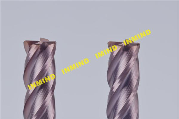 Corner Radius end mill  8mm R1.5  upto HRC65 2  4 Flute  high hardness end mill bits  TiSiN Coating