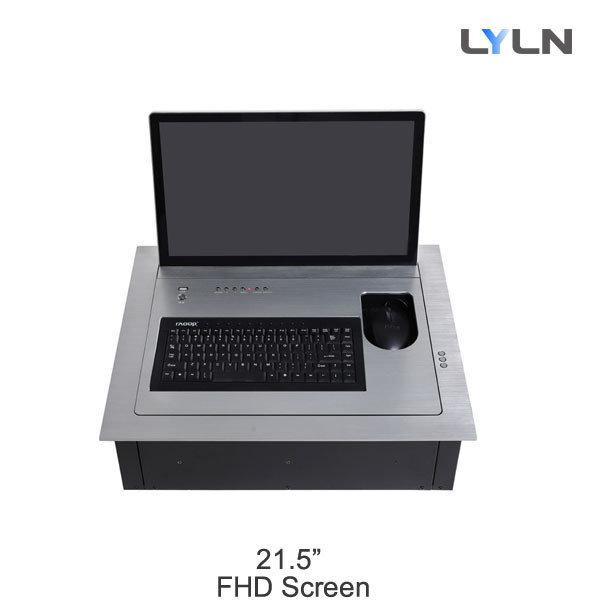 High Definition Flip Up Monitor 21.5 Inch For Conference Room / Boardroom