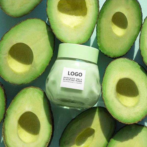 ODM Organic Hydrate Avocado Sleeping Mask Cream For Skin Face Care