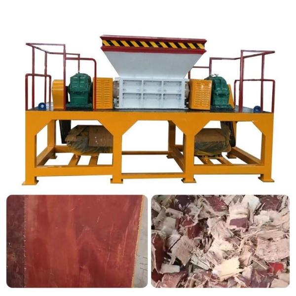 2000kg/H Wood Crusher Double Shaft Shredder Machine for Wood Pallet Electric Power Source