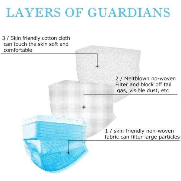 Nonwoven 3 Ply Medical Bfe95 Disposable Surgical Face Masks