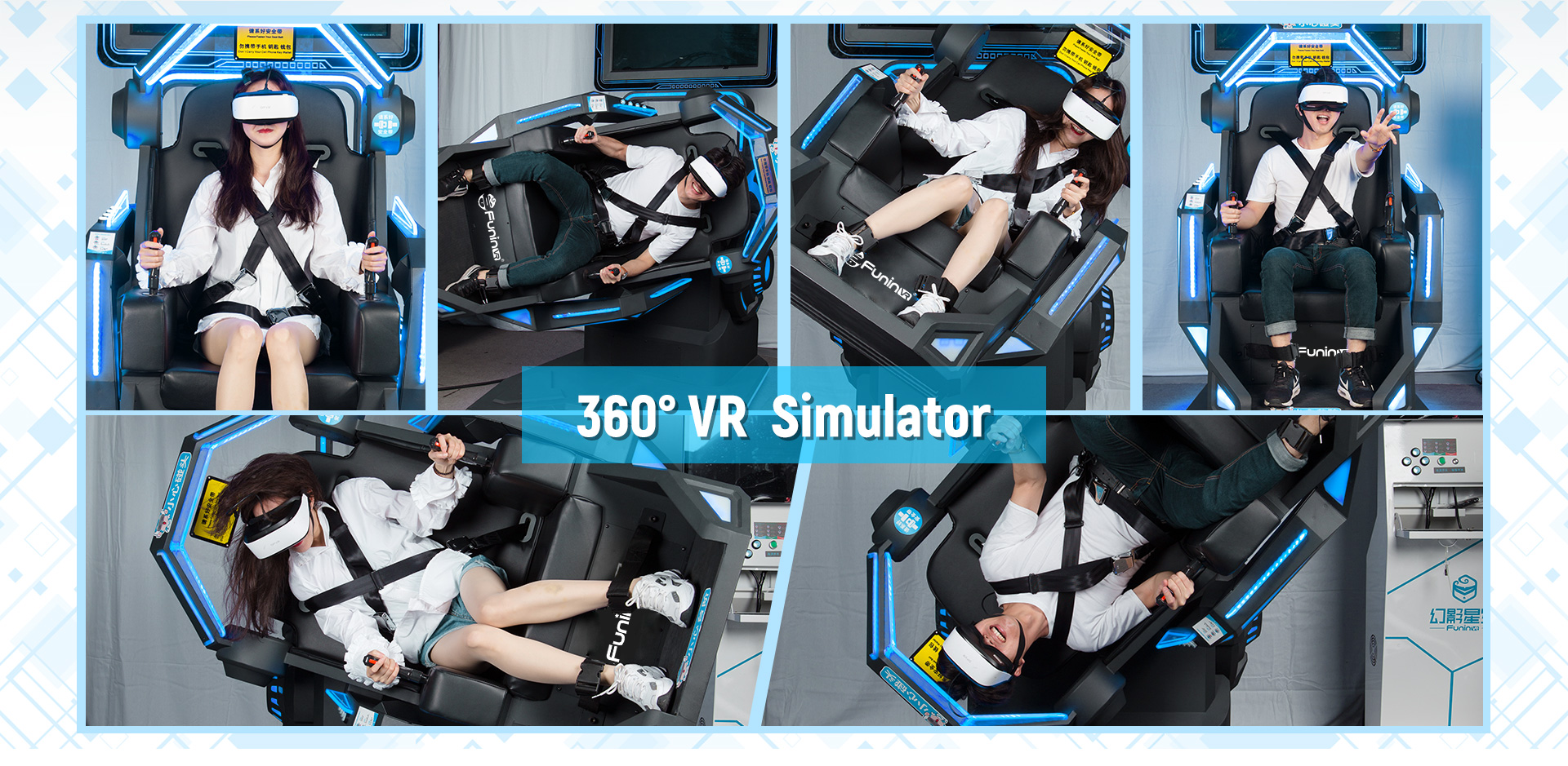 Виртуальная реальность симуляции 9d полета реального имитатора степени VR опыта 360 вращая стул vr 360 градусов