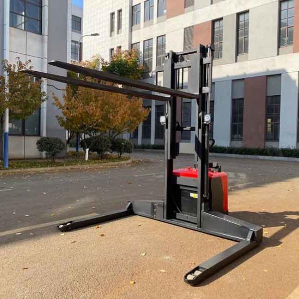 Standing Electric Straddle Stacker Warehouse Counterbalance Pallet Stacker 2Ton