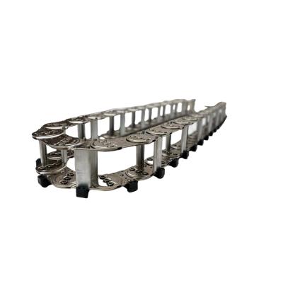 Industrial CNC Machine Steel Cable Drag Chain Customized 25mm-220mm Outer Height
