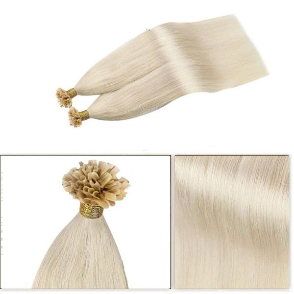 Human Hair Italian Keratin Pre Bonded Remy Double Drawn U Tip Hair Extension UT-23502