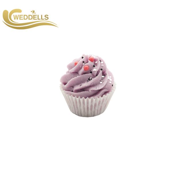 100g Cake Shape Lavender Custom Bath Bombs Child Bath Fizzies For Spa