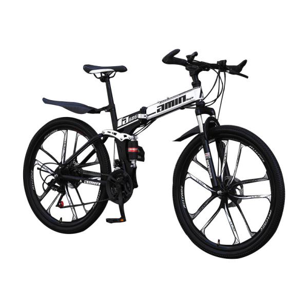 OEM Foldable Mountain Bike 26 Inch , 120kg High Carbon Steel Mountain Bicycle